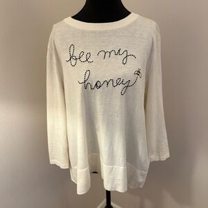 Kate Spade Bee Embroidered Sweater